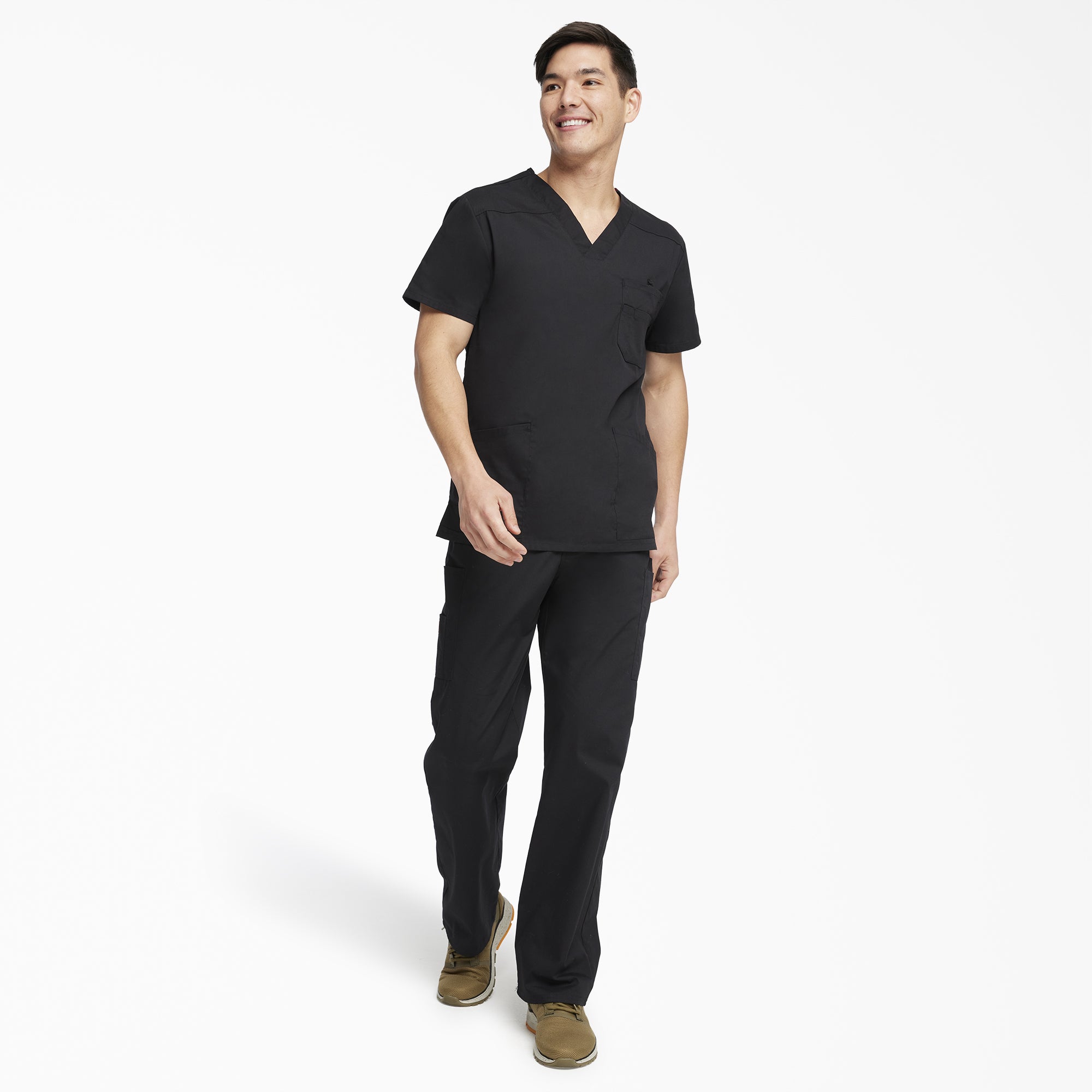 Men's EDS Signature V-Neck Scrub Top - Image 4