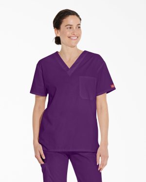 Unisex EDS Signature V-Neck Scrub Top