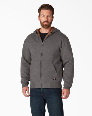 High Pile Fleece Lined Full Zip Hoodie