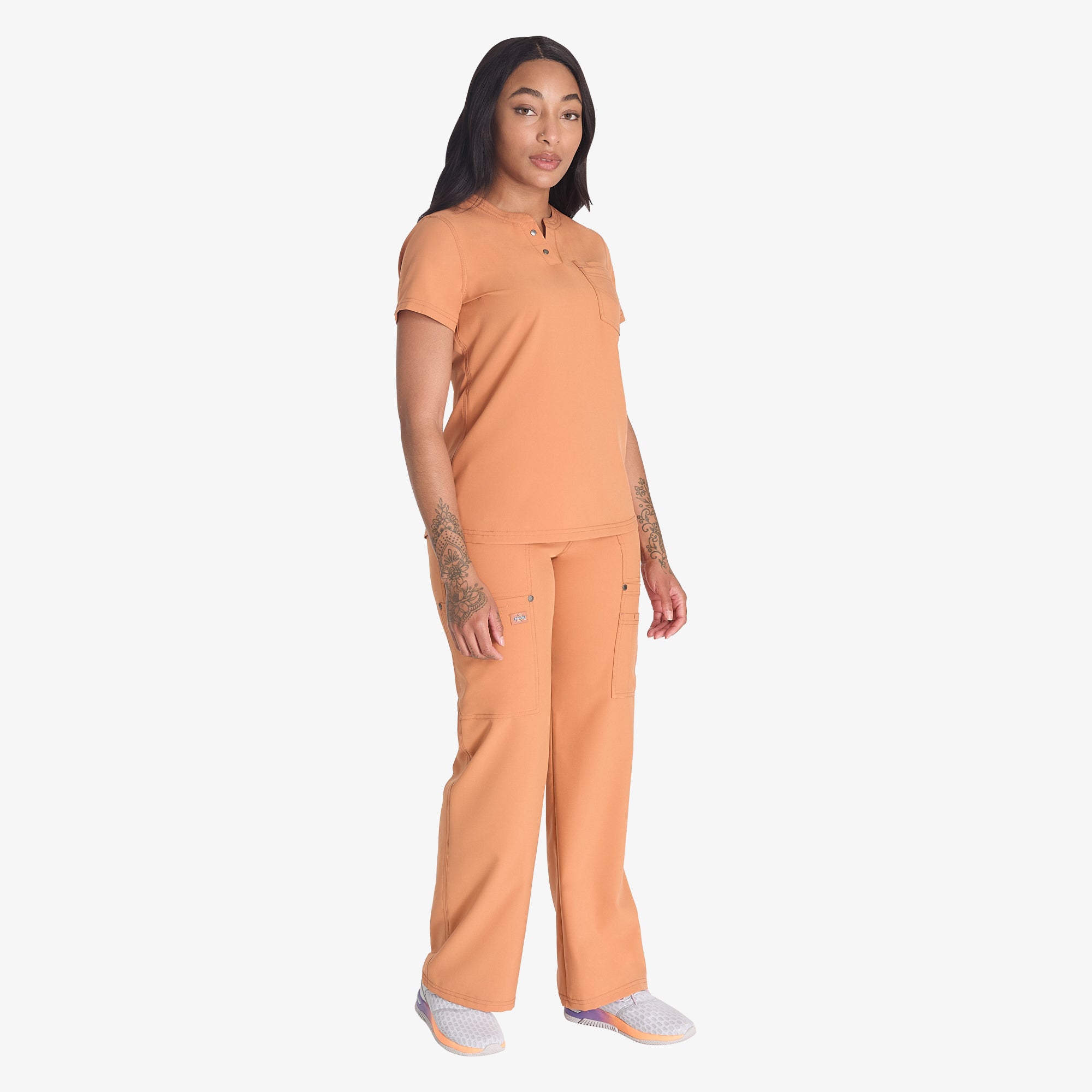 Women's EDS NXT Henley Scrub Top - Image 6