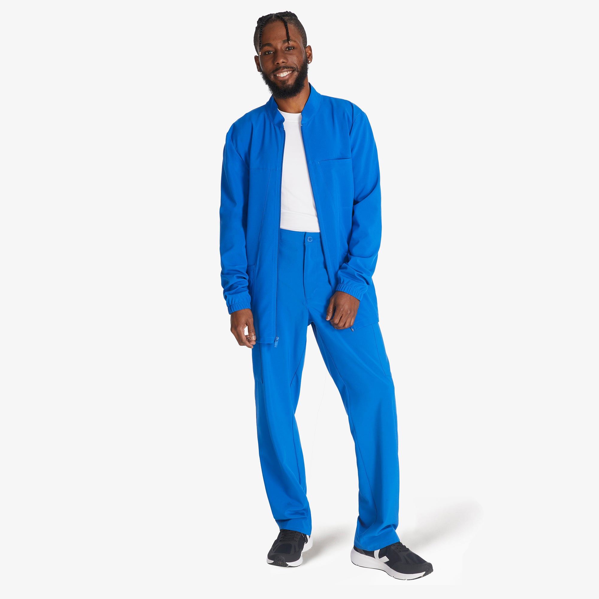 Men's EDS Essentials Zip Front Scrub Jacket - Image 5