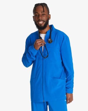 Men's EDS Essentials Zip Front Scrub Jacket