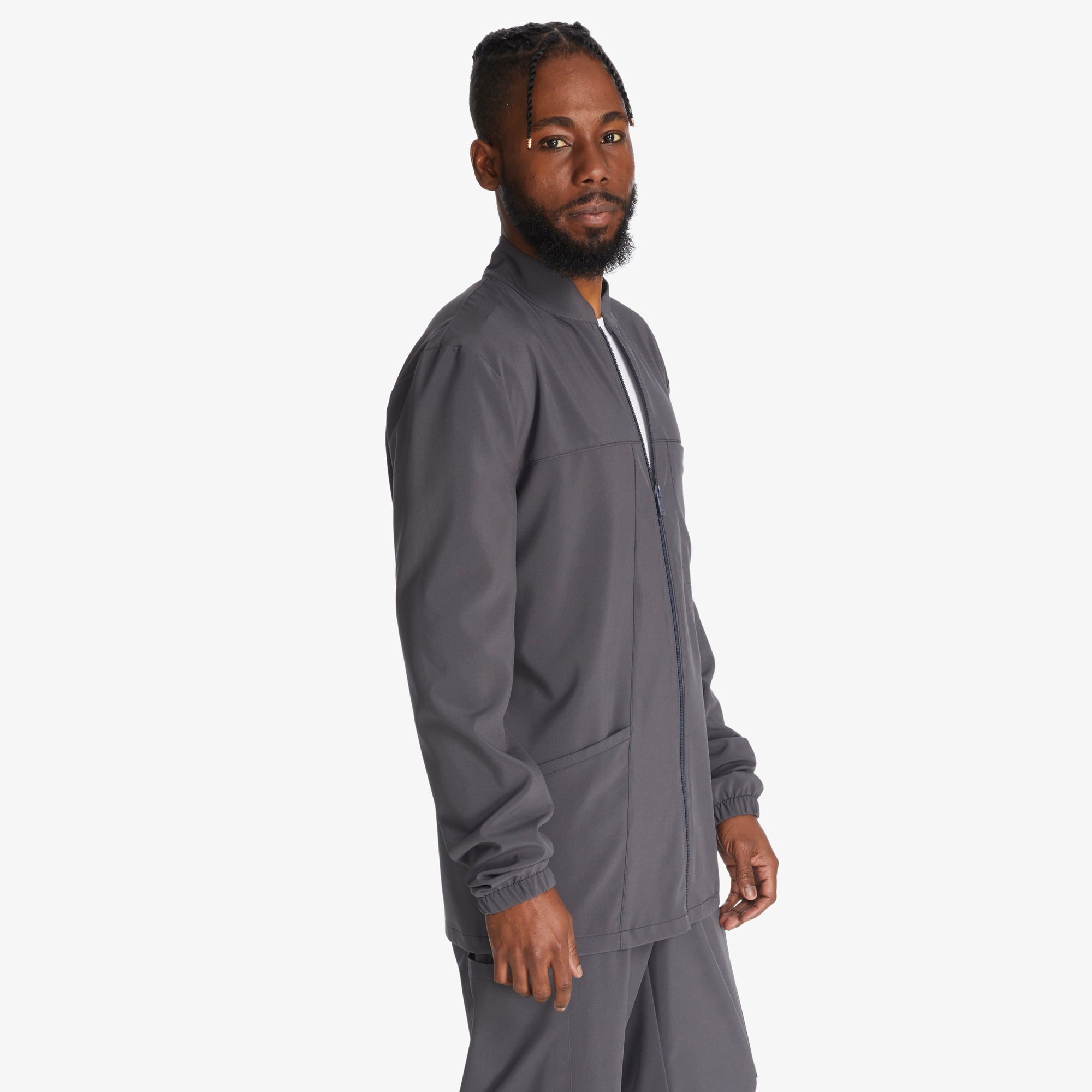 Men's EDS Essentials Zip Front Scrub Jacket - Image 4