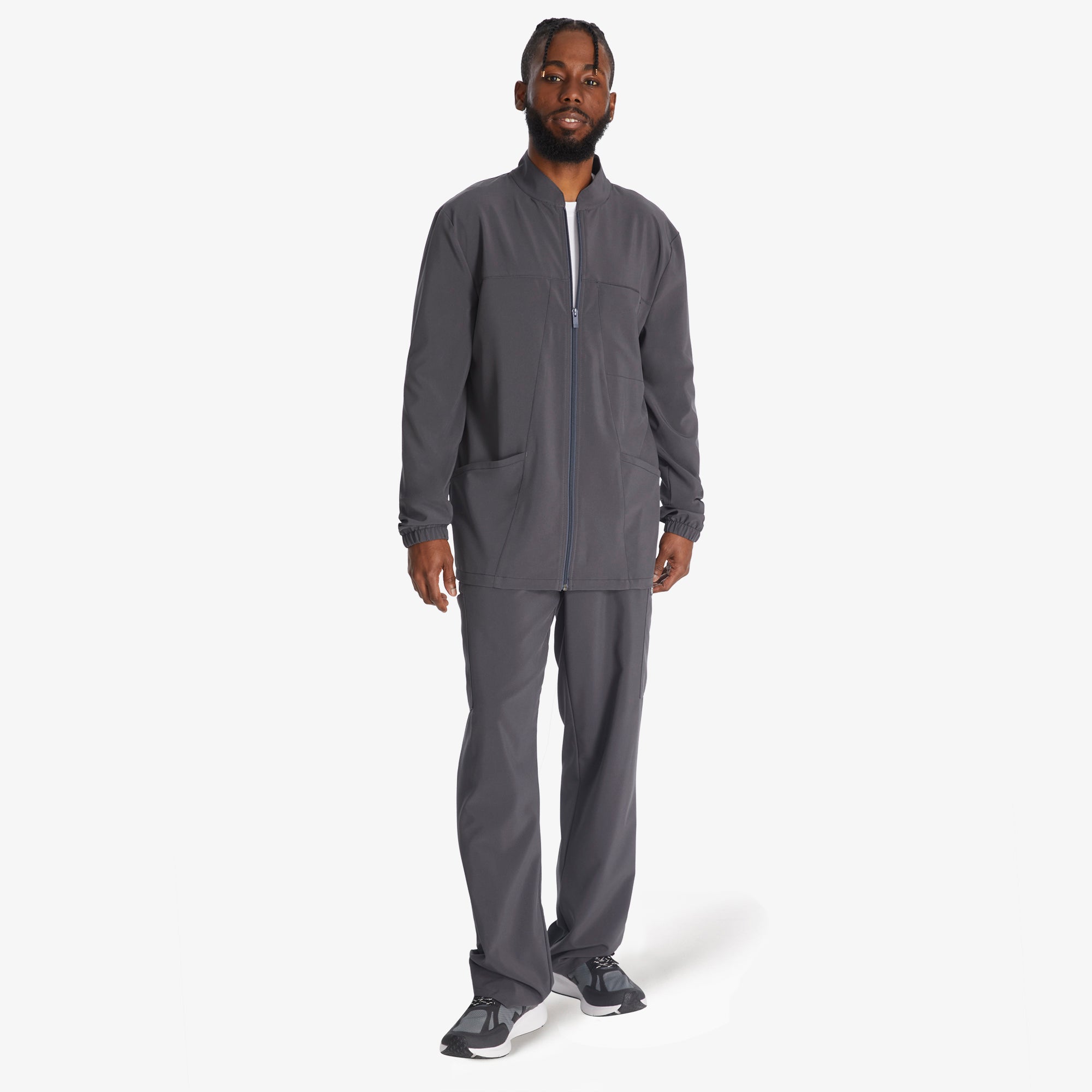 Men's EDS Essentials Zip Front Scrub Jacket - Image 5