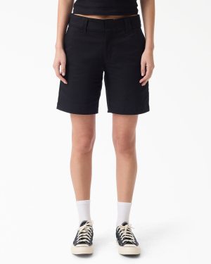 Women's Super Flex Flat Front Shorts. 9