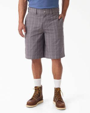 Plaid Work Shorts. 11