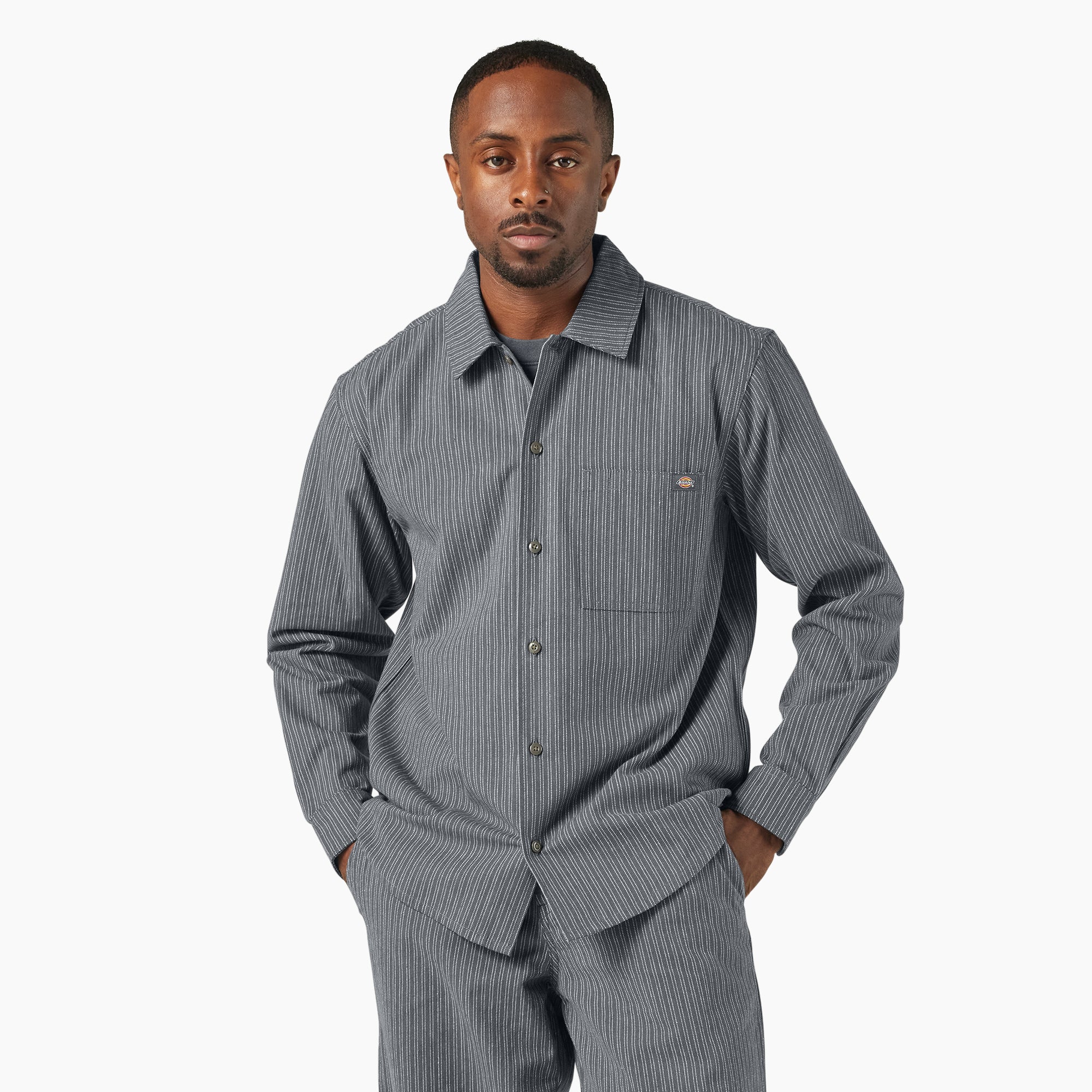 Lima Pinstripe Button-Up Shirt