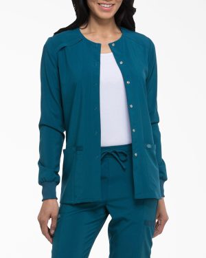 Women's EDS Essentials Snap Front Scrub Jacket