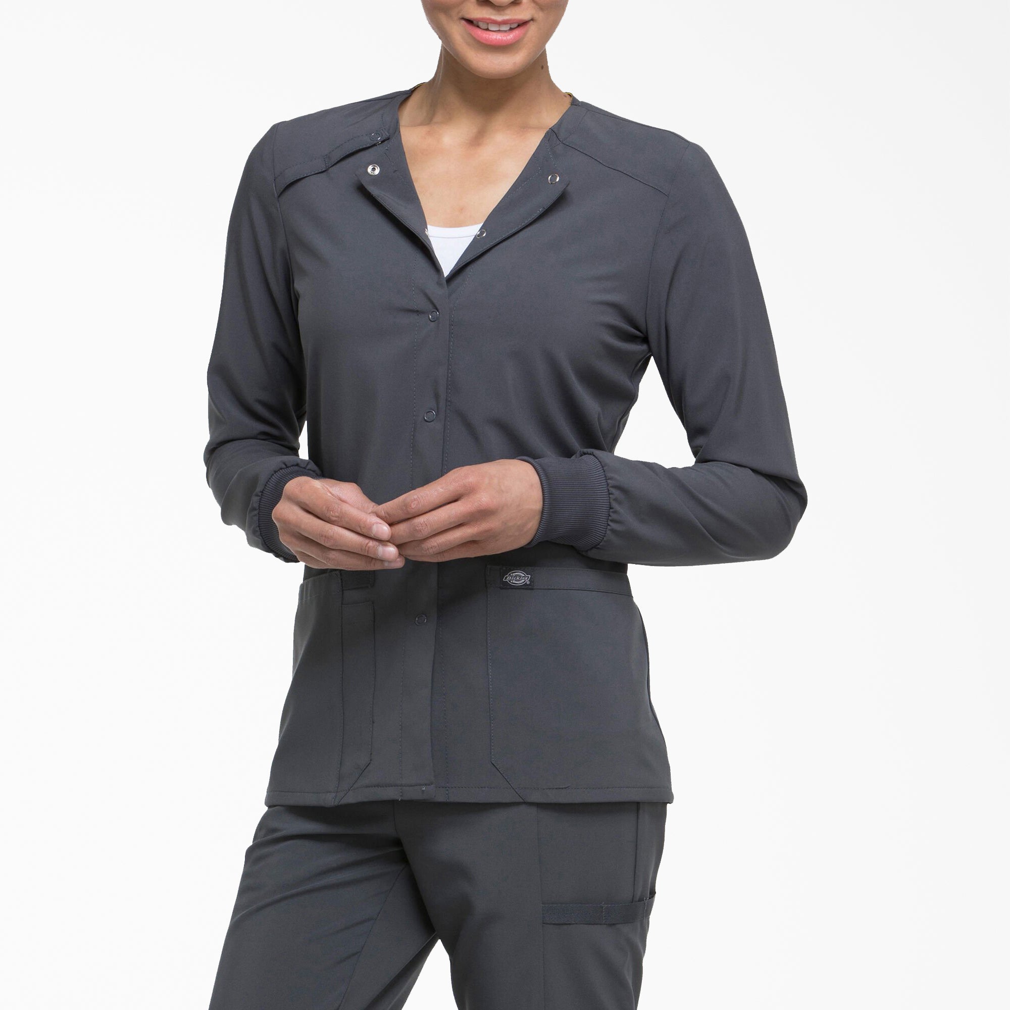 Women's EDS Essentials Snap Front Scrub Jacket