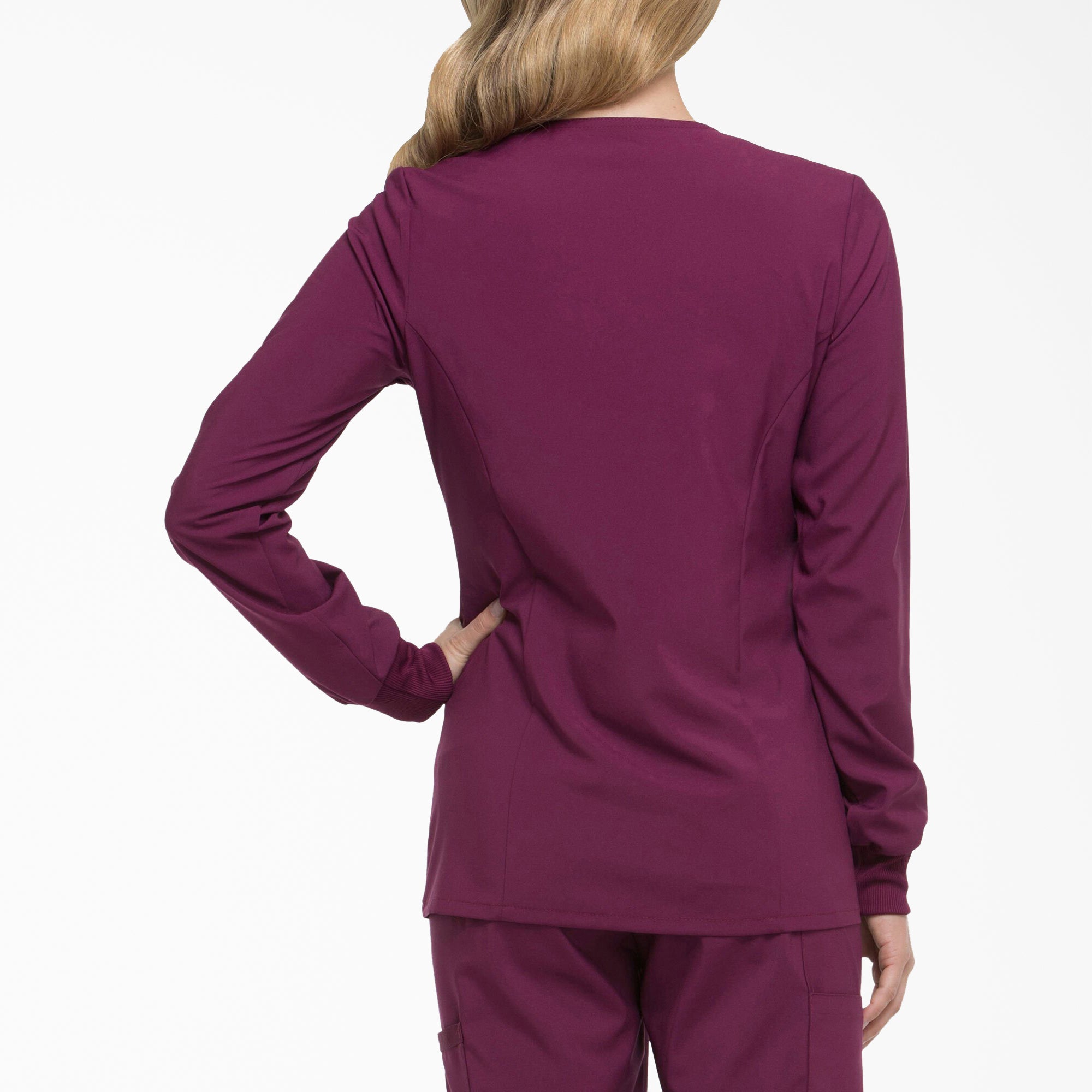 Women's EDS Essentials Snap Front Scrub Jacket - Image 2