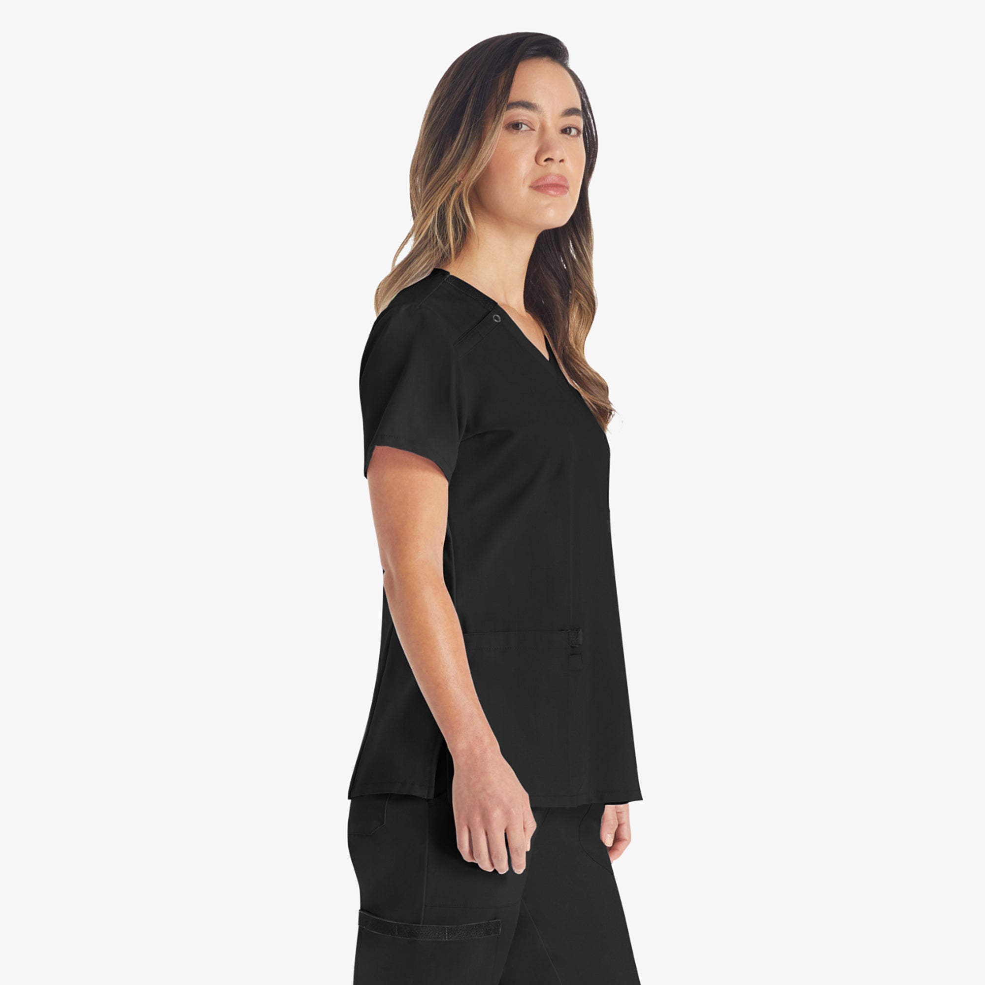 Women's EDS Essentials V-Neck Scrub Top - Image 3