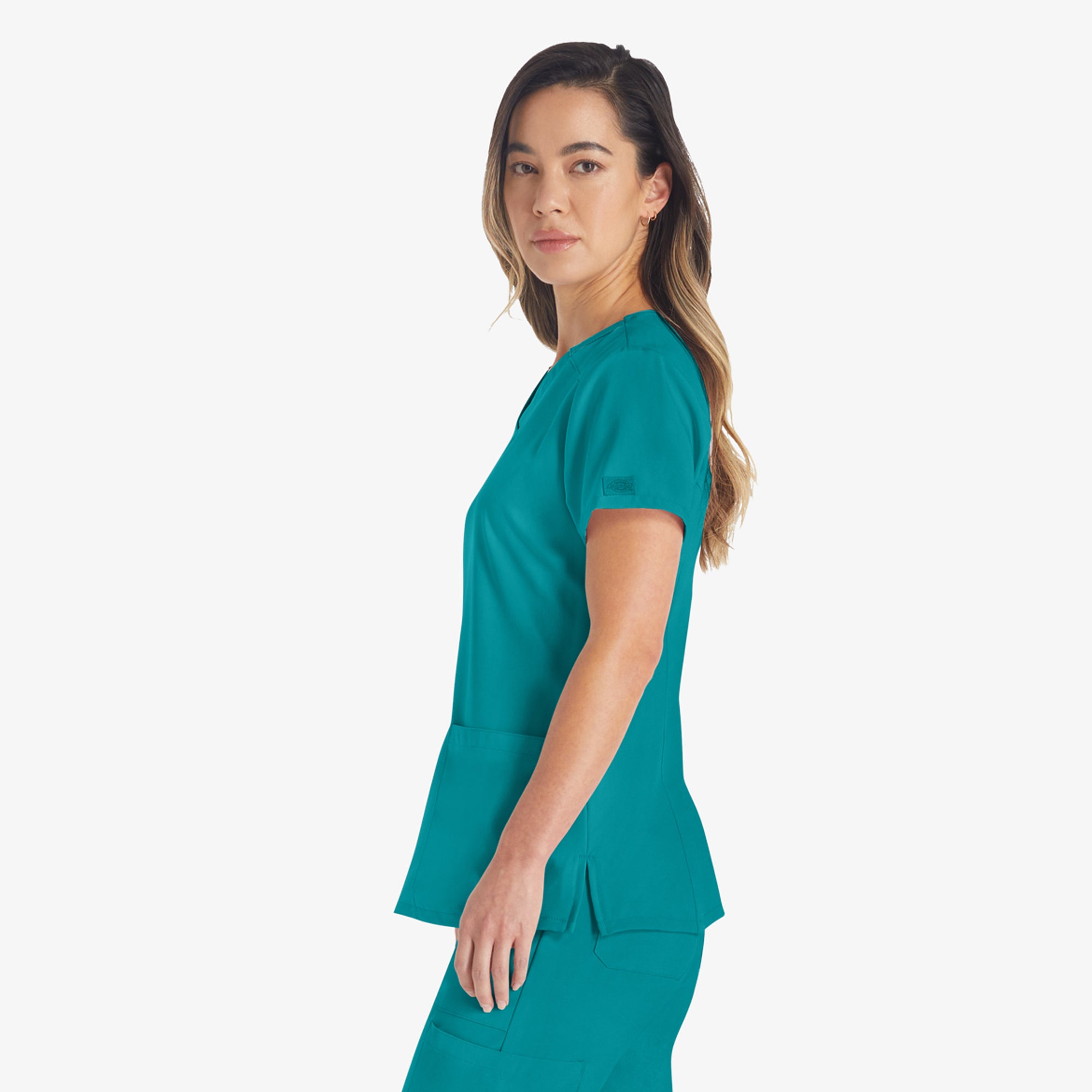 Women's EDS Essentials V-Neck Scrub Top - Image 3