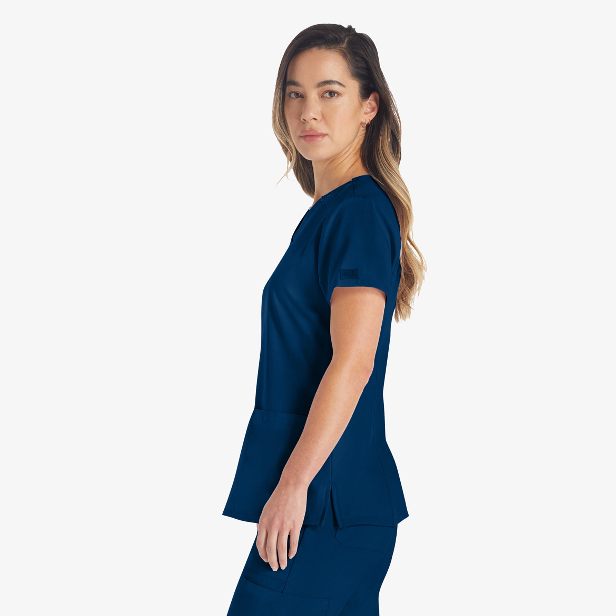 Women's EDS Essentials V-Neck Scrub Top - Image 3