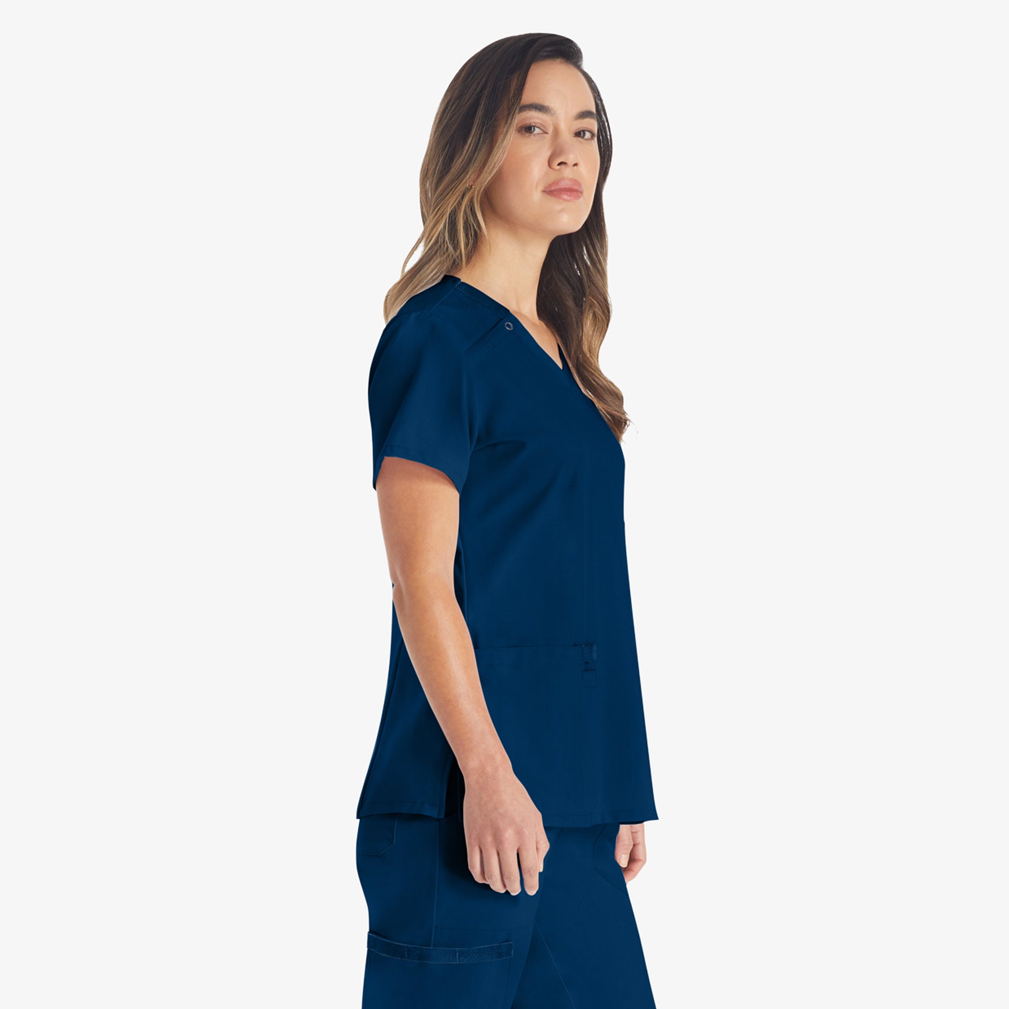 Women's EDS Essentials V-Neck Scrub Top - Image 4