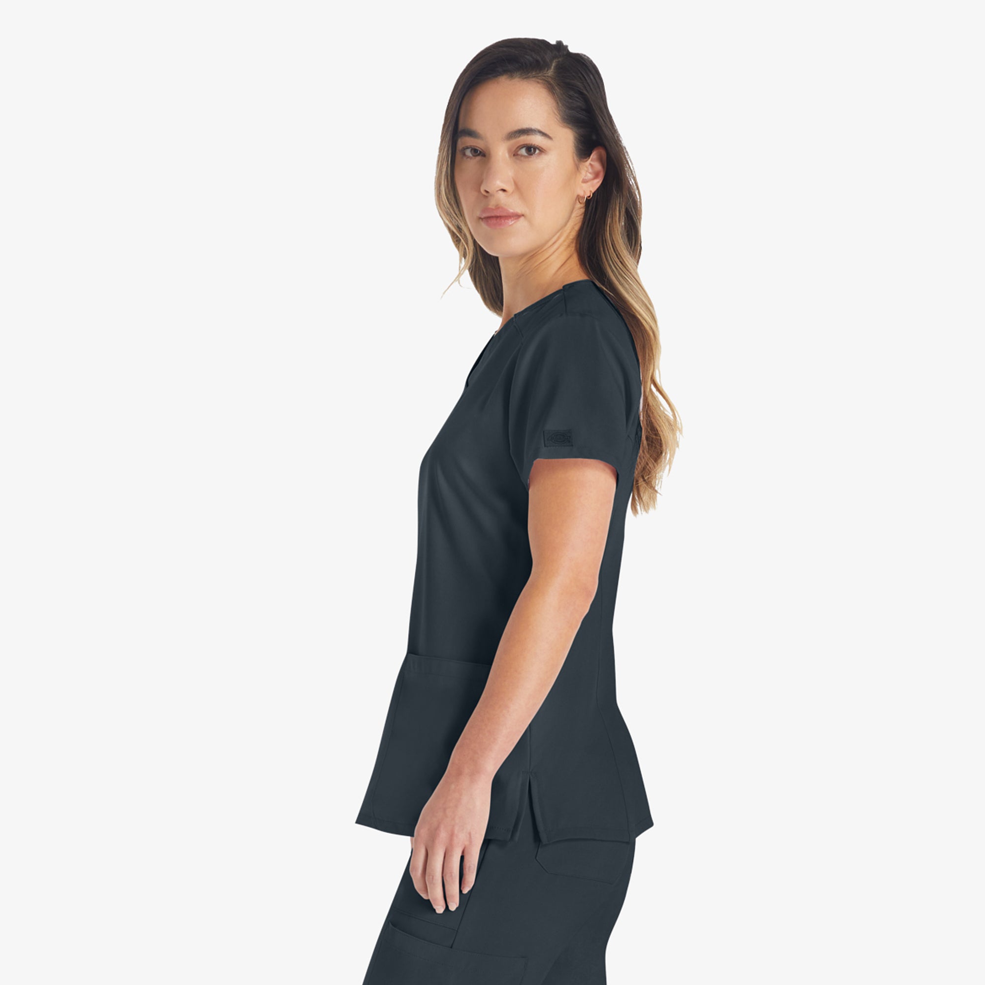 Women's EDS Essentials V-Neck Scrub Top - Image 2