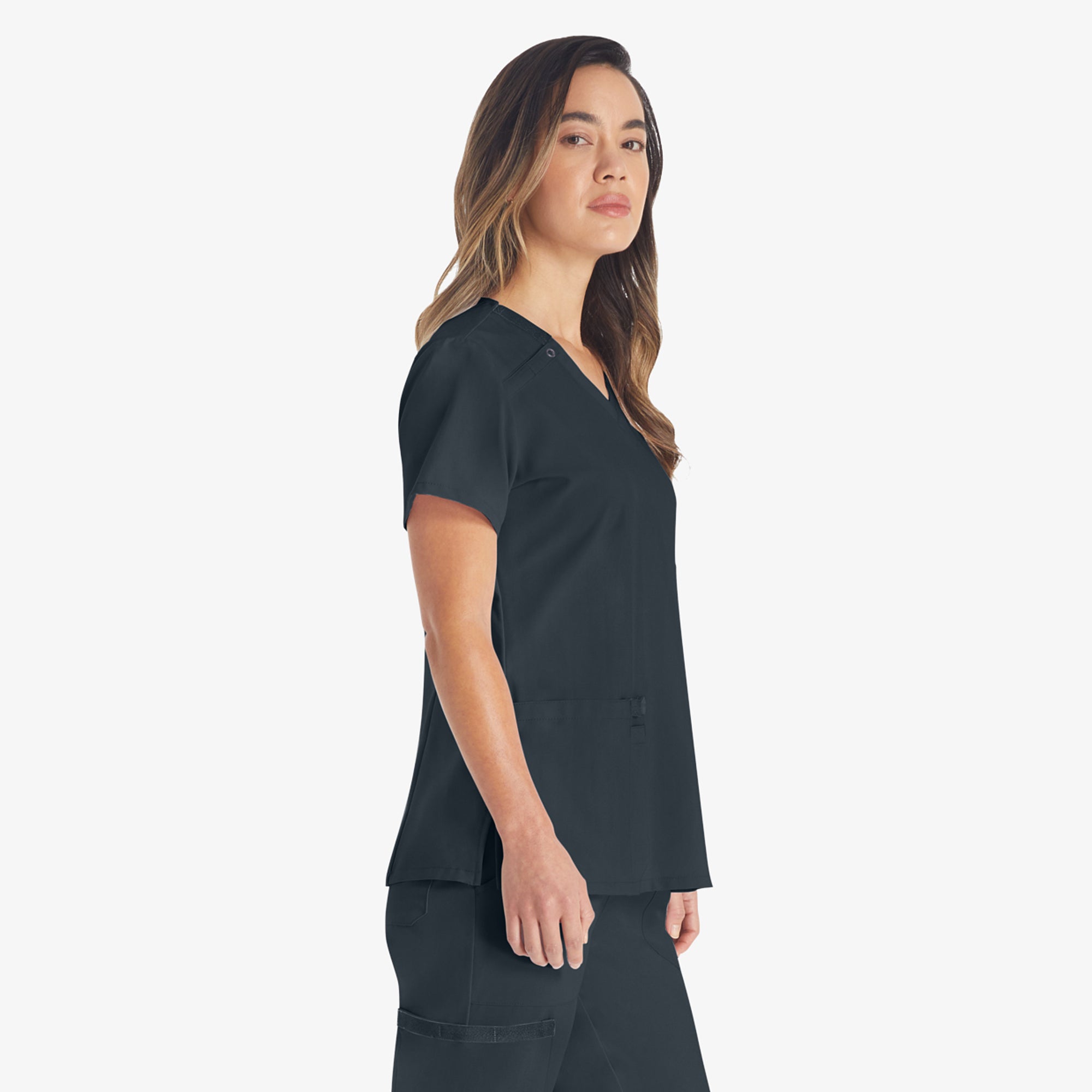 Women's EDS Essentials V-Neck Scrub Top - Image 3