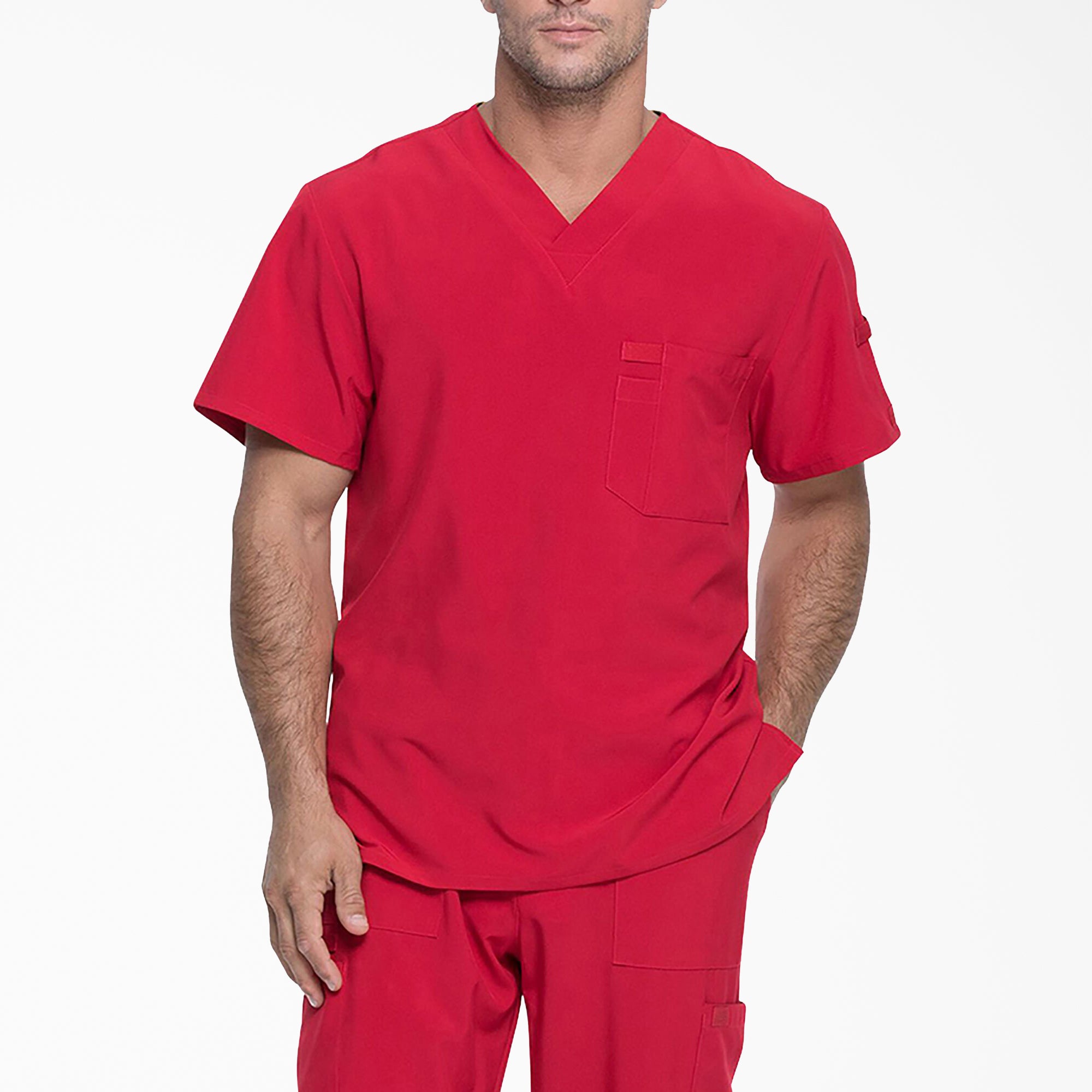 Men's EDS Essentials Tuckable V-Neck Scrub Top