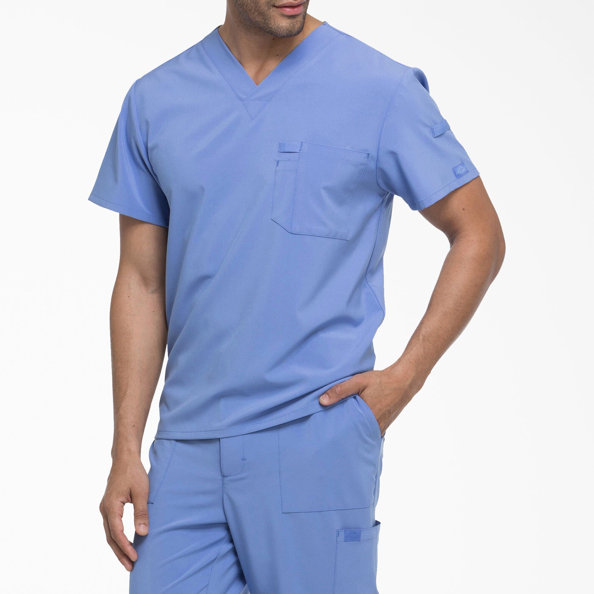 Men's EDS Essentials Tuckable V-Neck Scrub Top - Image 2