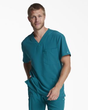 Men's EDS Essentials Tuckable V-Neck Scrub Top