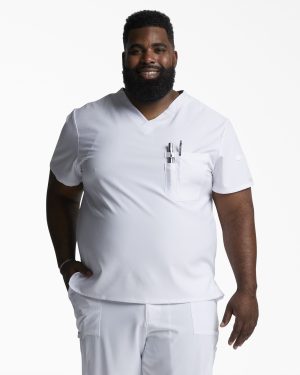 Men's EDS Essentials Tuckable V-Neck Scrub Top