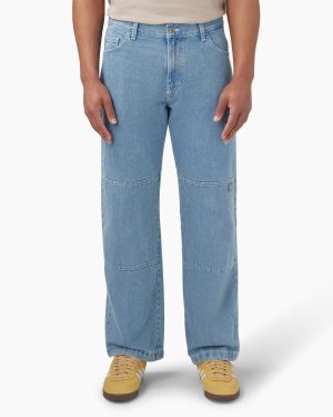 Loose Fit Double Knee Jeans