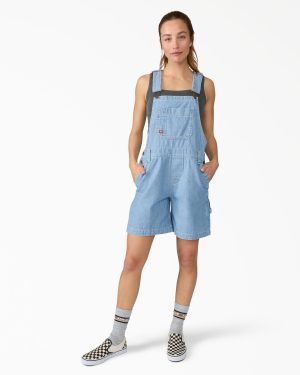 Women's Relaxed Fit Bib Shortalls. 7