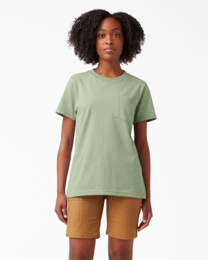 Women's Heavyweight Short Sleeve Pocket T-Shirt