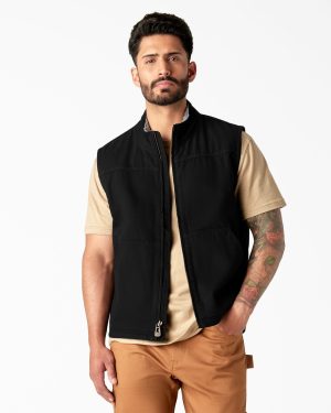 Duck Canvas High Pile Fleece Lined Vest
