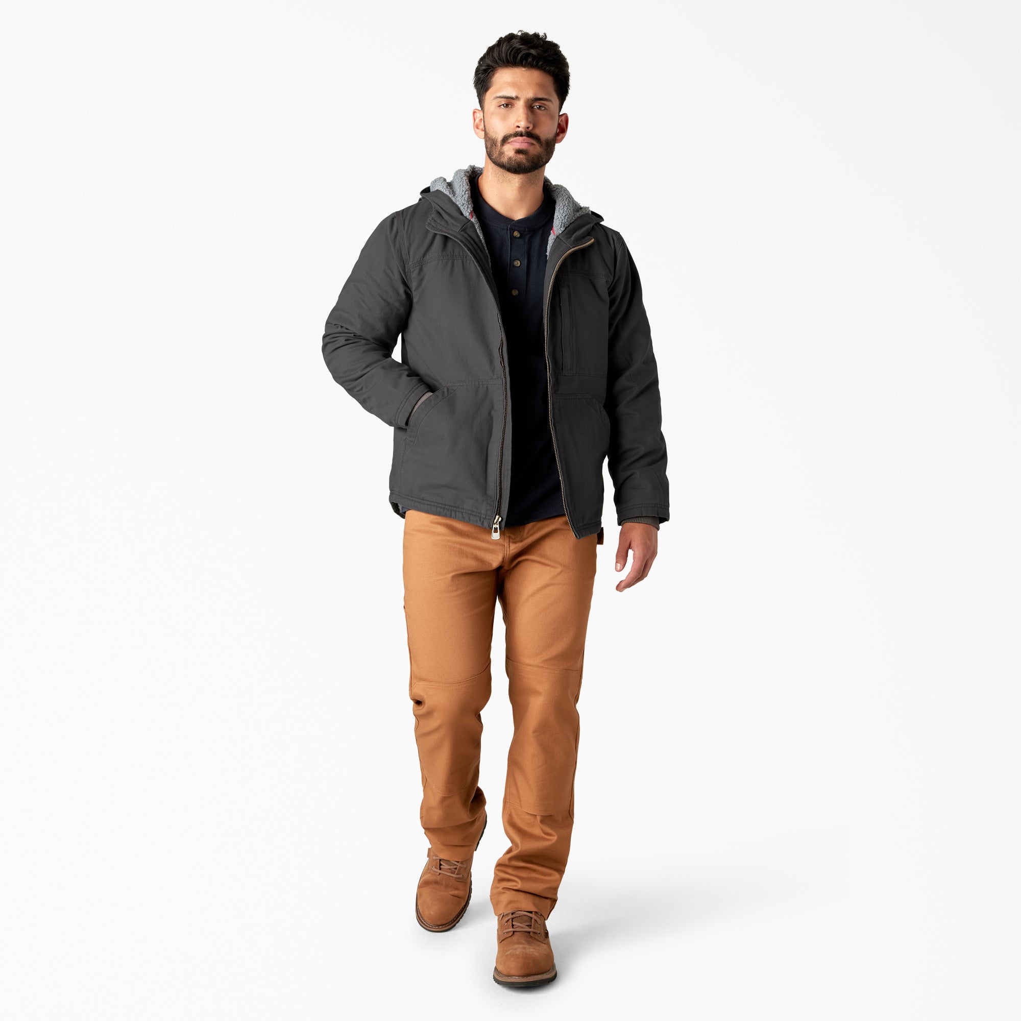 Duck Canvas High Pile Fleece Lined Jacket - Image 4