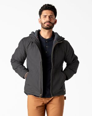 Duck Canvas High Pile Fleece Lined Jacket