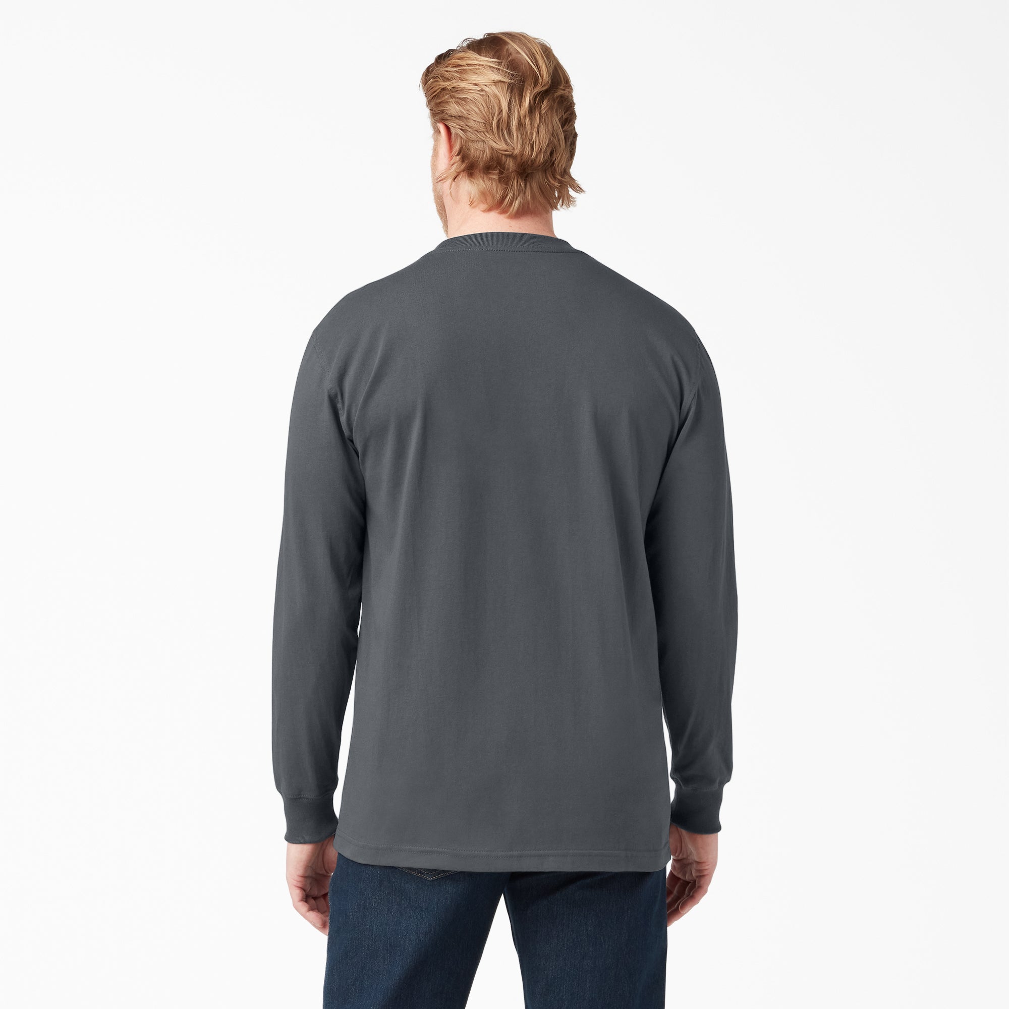 Heavyweight Long Sleeve Pocket T-Shirt - Image 2