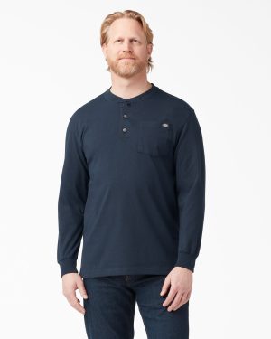 Heavyweight Long Sleeve Henley T-Shirt