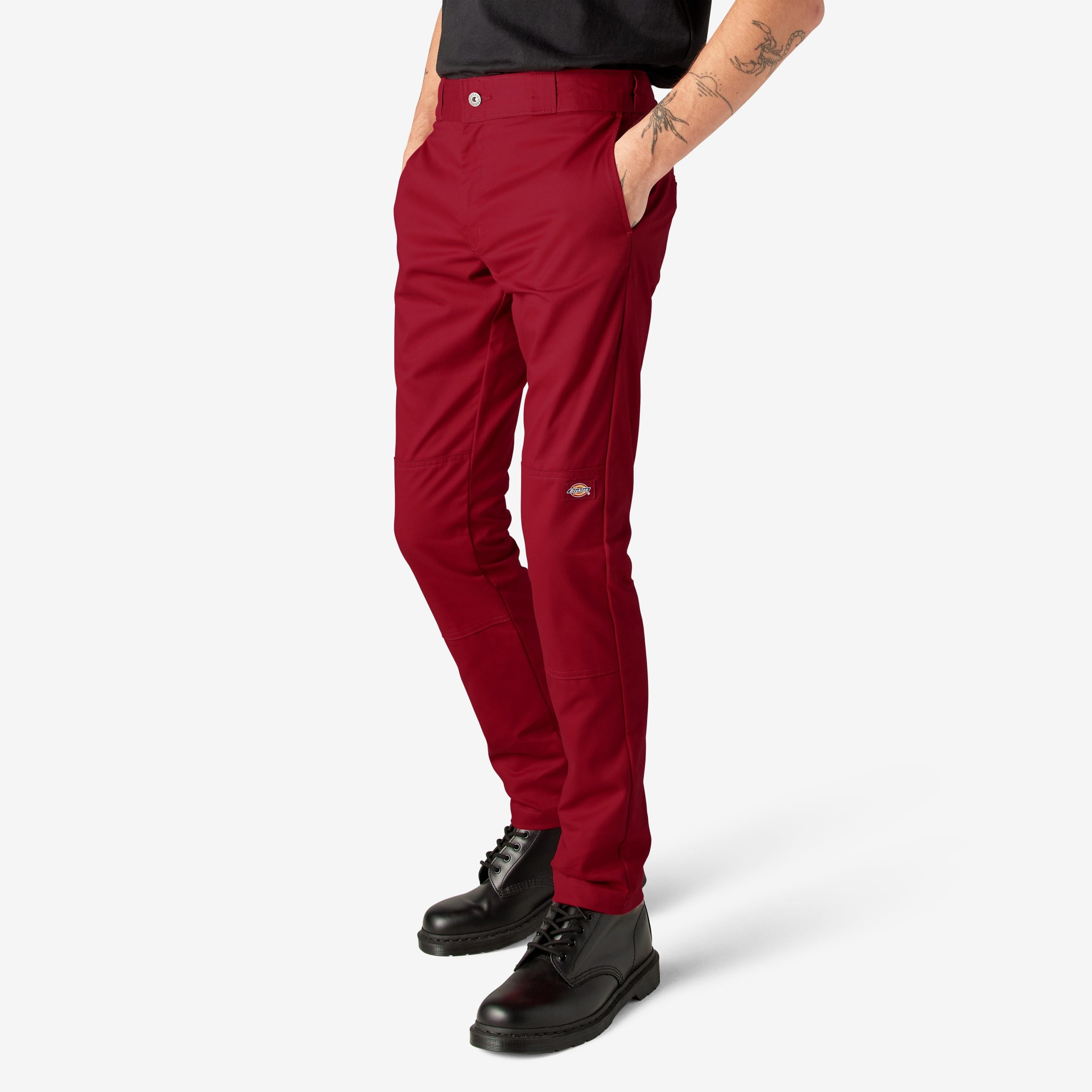 FLEX Skinny Fit Double Knee Work Pants - Image 3
