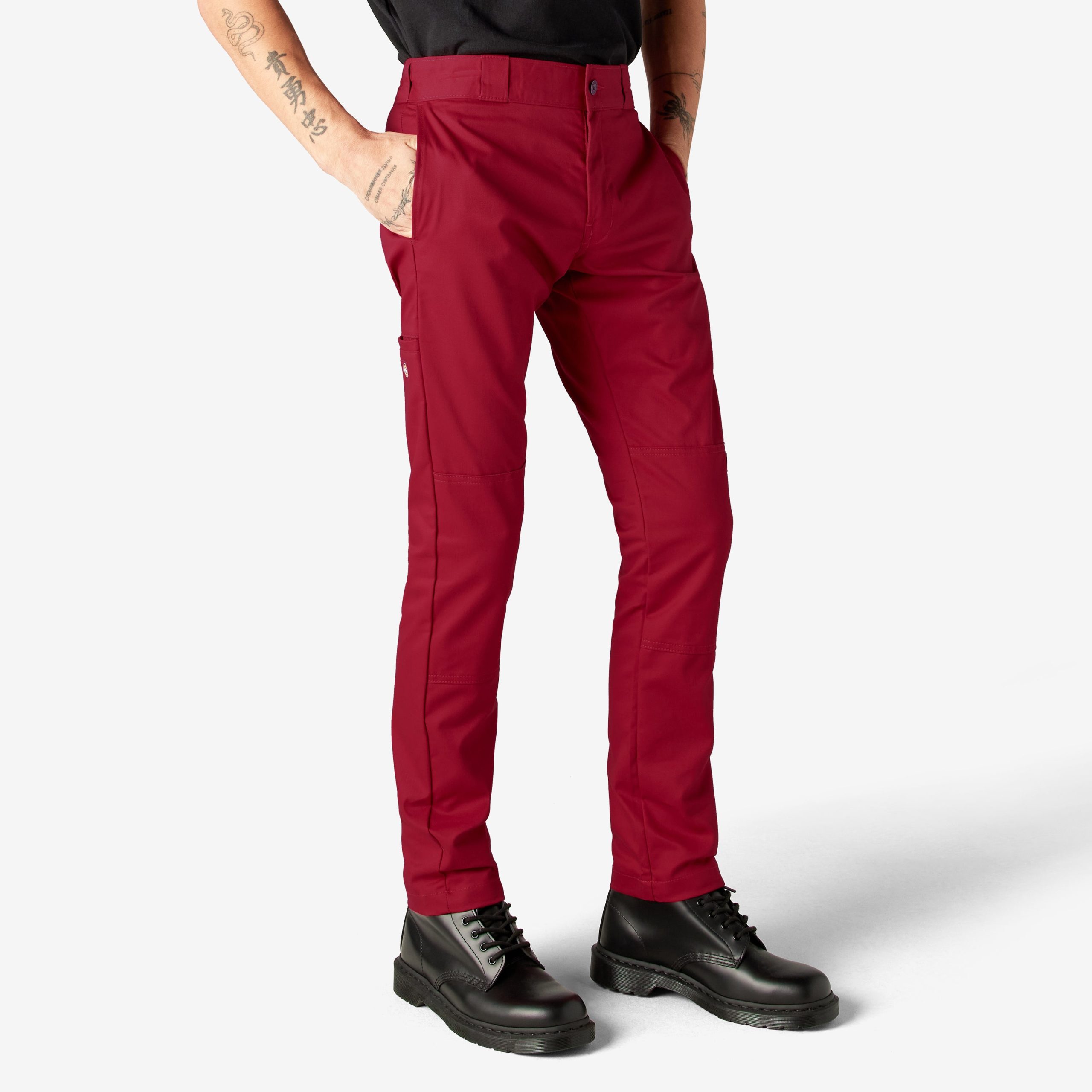 FLEX Skinny Fit Double Knee Work Pants - Image 4