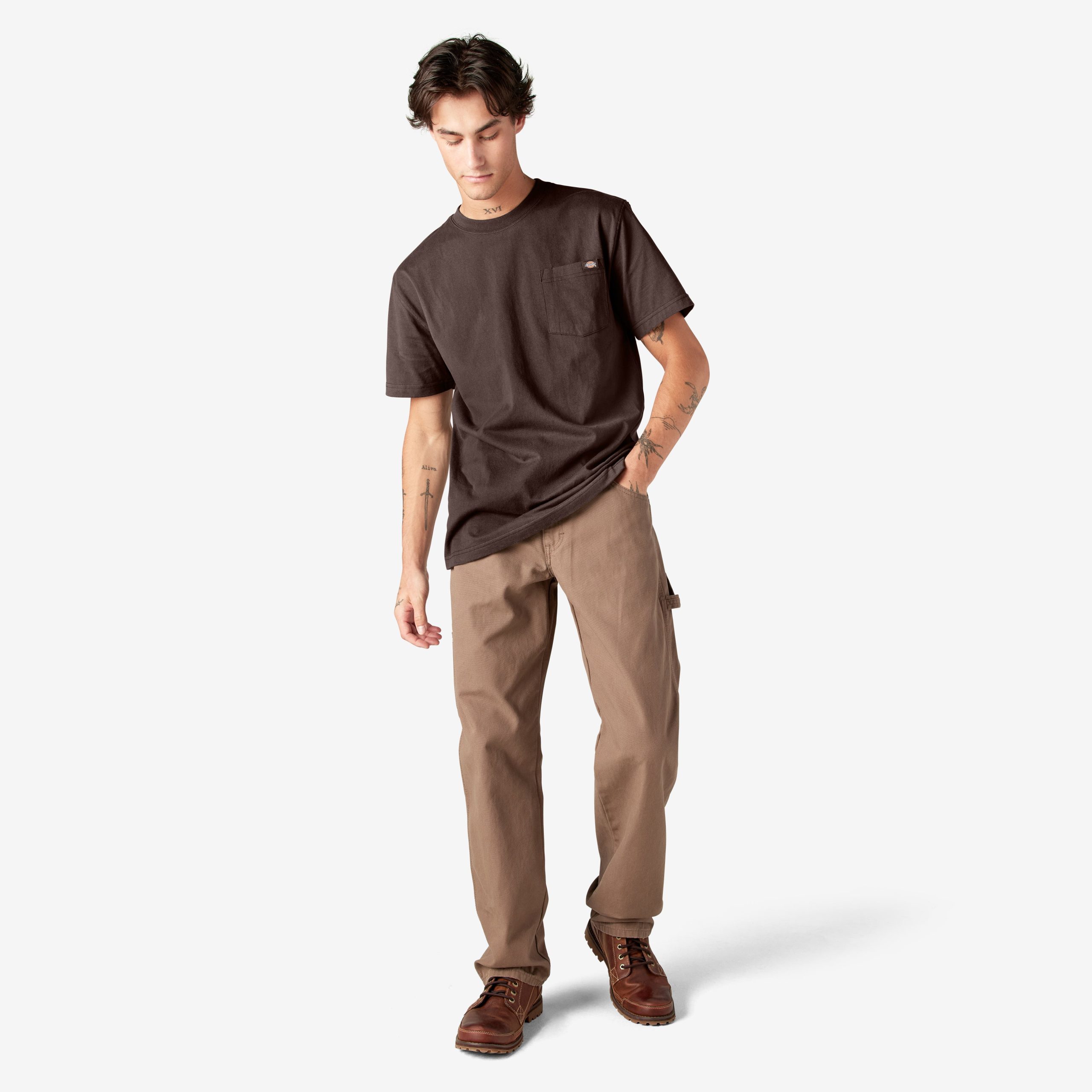 Heavyweight Short Sleeve Pocket T-Shirt - Image 5