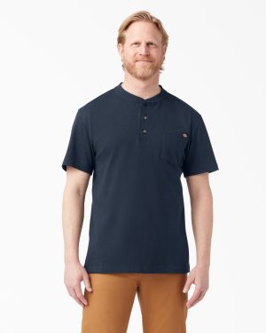 Heavyweight Short Sleeve Henley T-Shirt