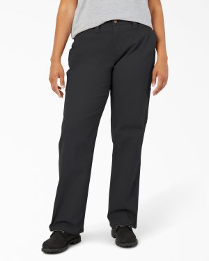 Women's Plus FLEX Relaxed Straight Fit Duck Carpenter Pants