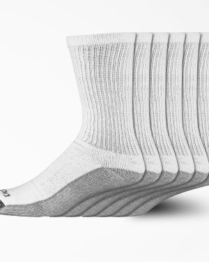 Moisture Control Crew Work Socks. Size 12-15. 6-Pack