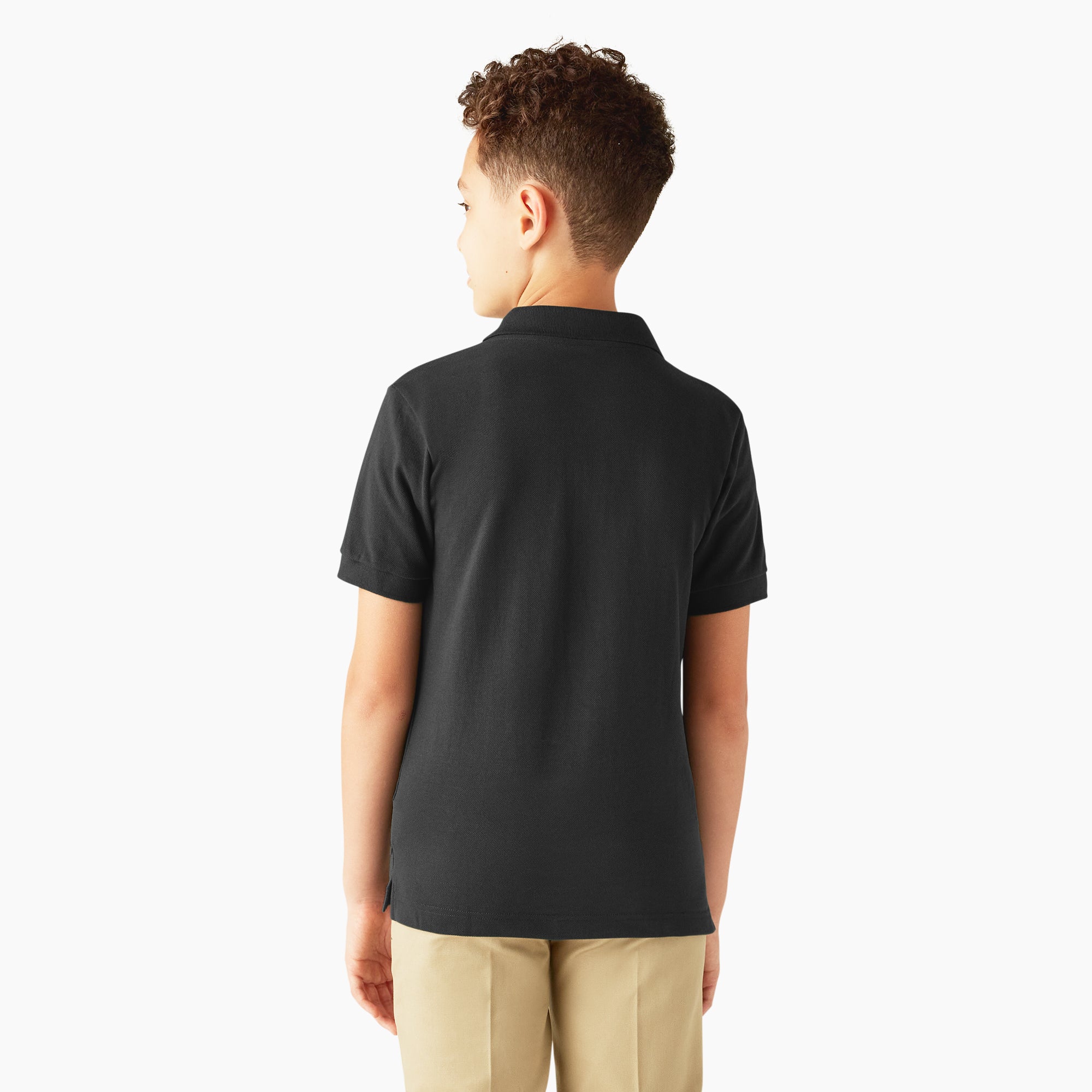 Kids' Piqué Short Sleeve Polo - Image 2