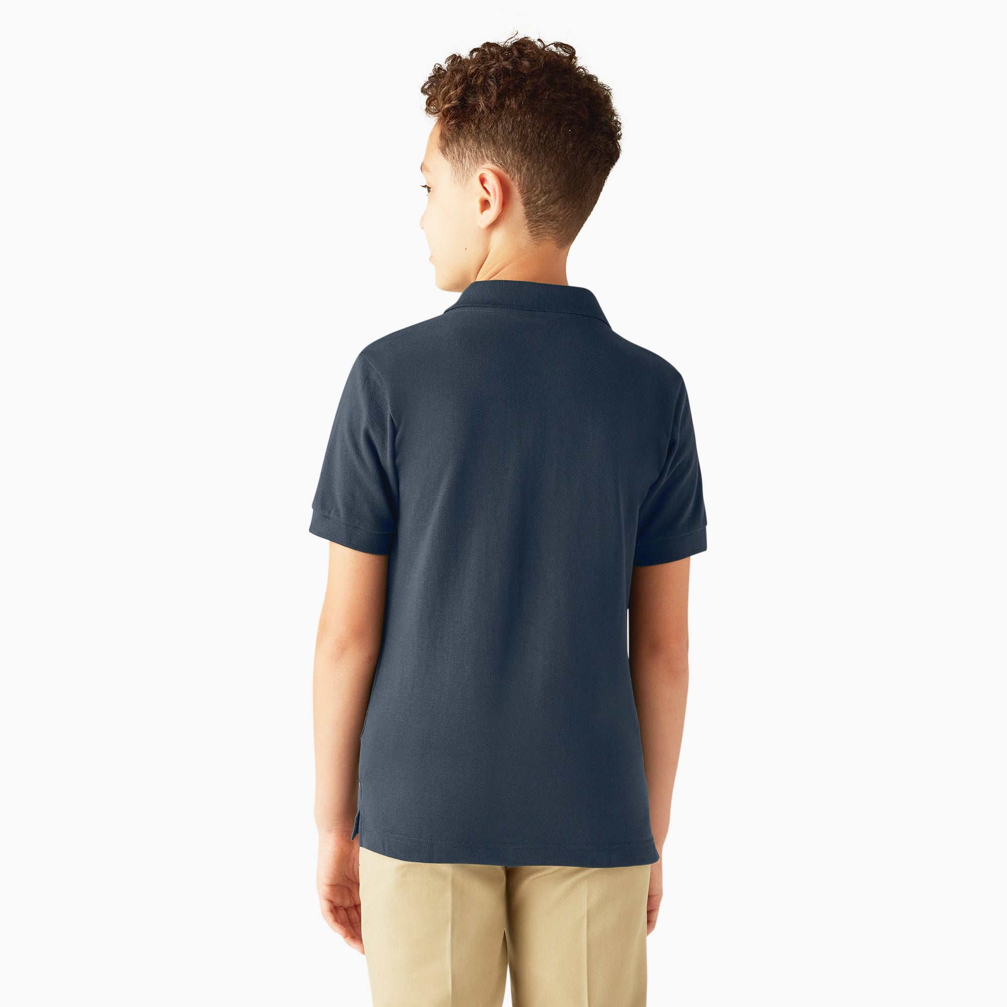 Kids' Piqué Short Sleeve Polo - Image 2