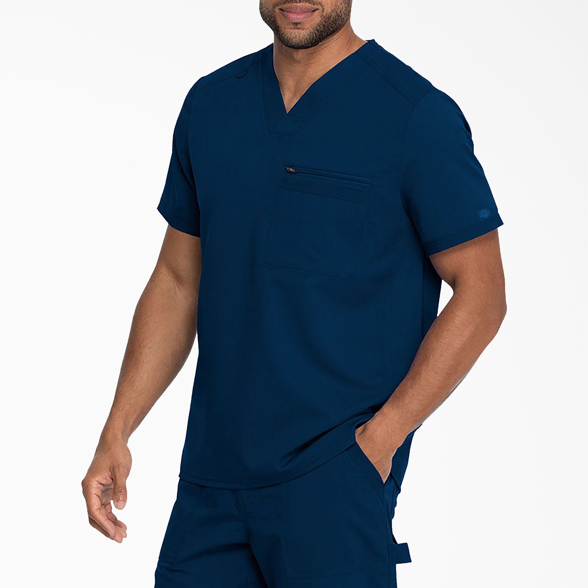 Men's Balance Tuckable V-Neck Scrub Top - Image 3