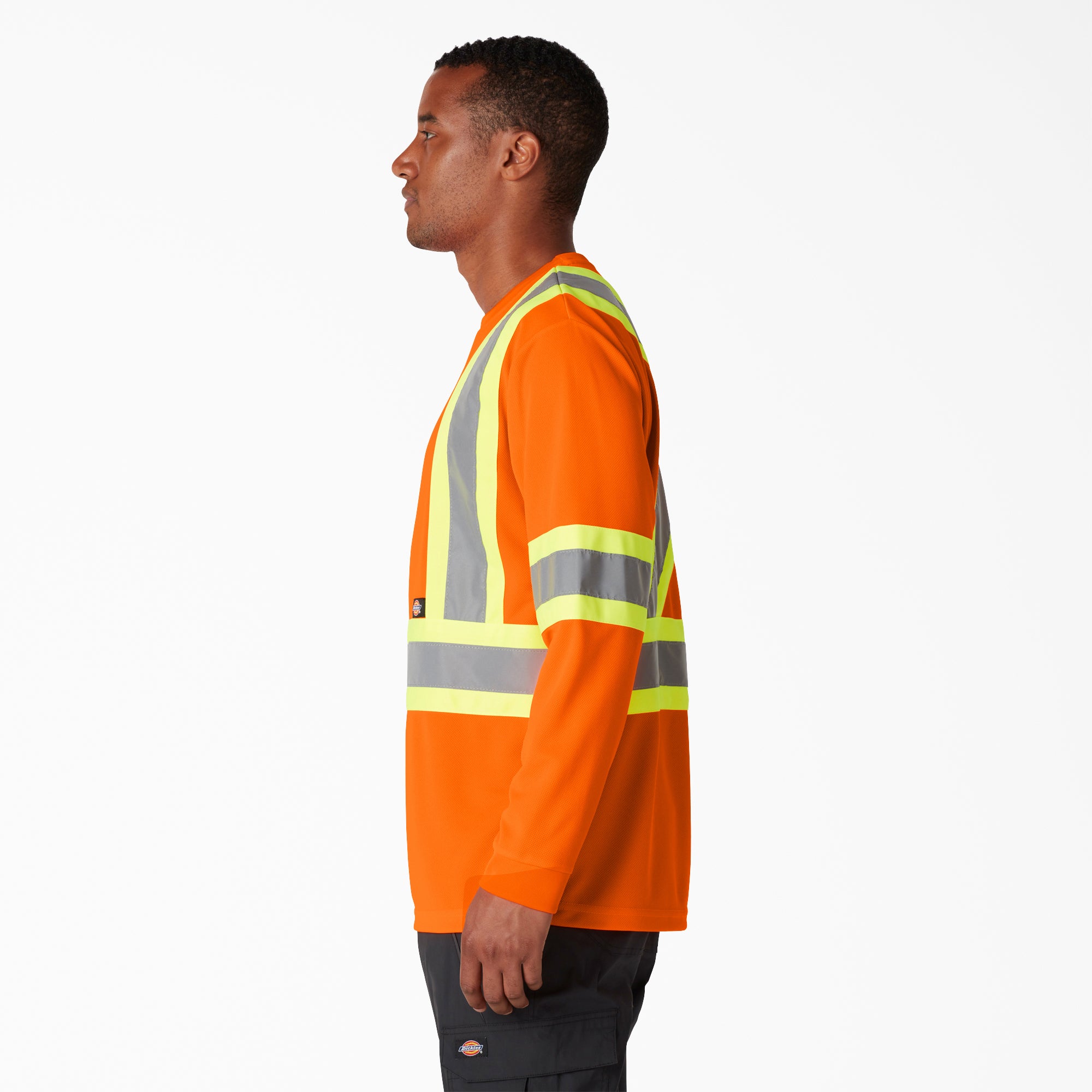 Hi Vis Safety Long Sleeve T-Shirt - Image 3