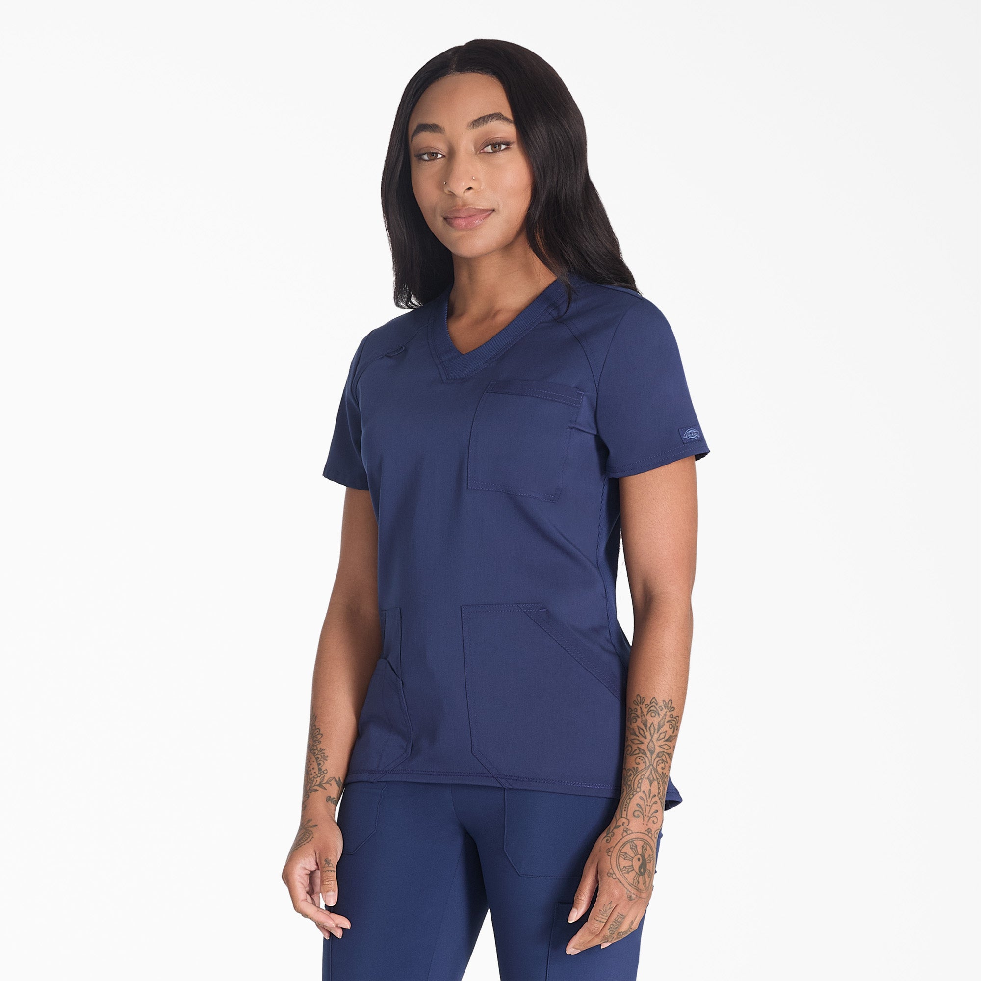 Women's Balance V-Neck Scrub Top - Image 3