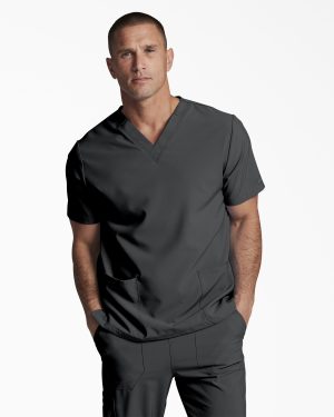Unisex EDS Essentials V-Neck Scrub Top