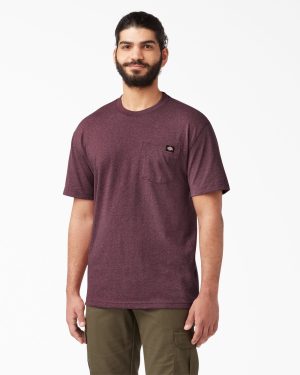 Heavyweight Heathered Short Sleeve Pocket T-Shirt