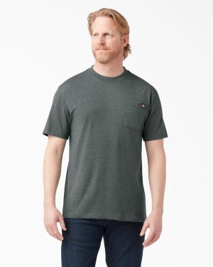 Heavyweight Heathered Short Sleeve Pocket T-Shirt